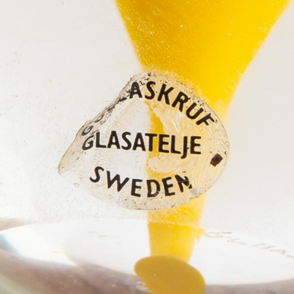 Letter weights 12 pcs glass 20th century.
