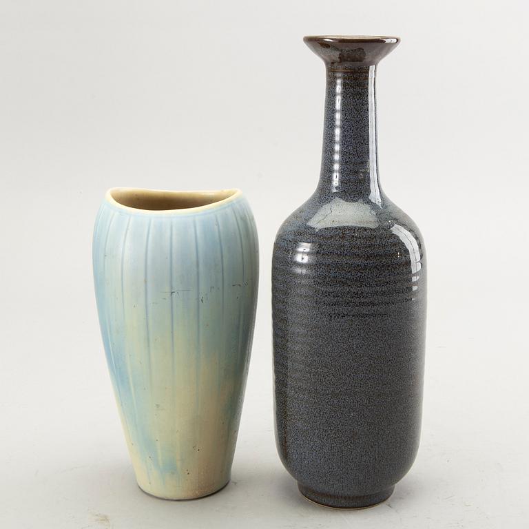 Gunnar Nylund, two stoneware vases from Rörstrand, Sweden.