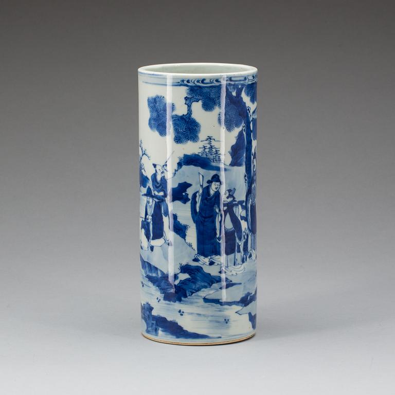 PENSELVAS, porslin, Kina, 1800/1900-tal.
