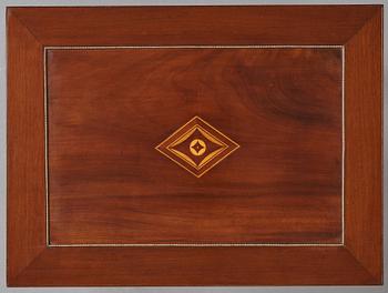 A late Gustavian early 19th century table attributed to Lars Qvarnberg (master in Stockholm 1801-13).