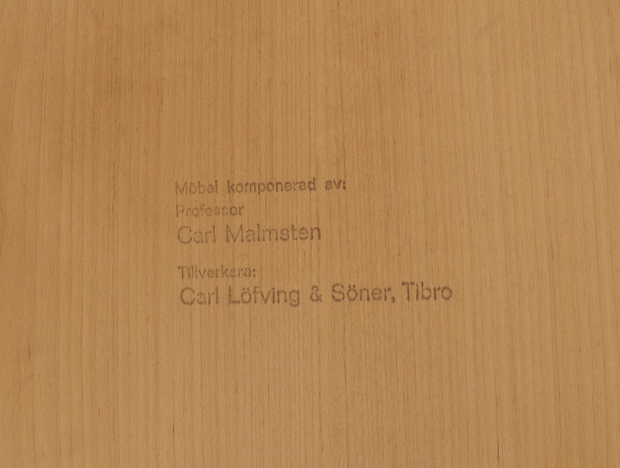 SOFFBORD, 2 st, "Ovalen", Carl Malmsten, Carl Löfving & Söner Tibro.