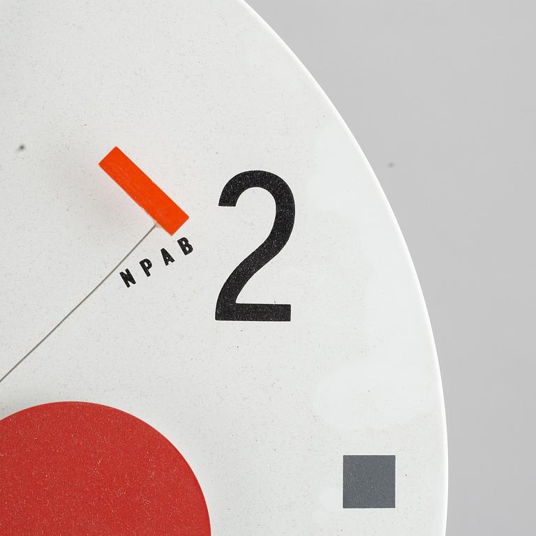 Nicolai Canetti, a 1980's 'Artec Twelwe' wall clock, Collector's Collection.
