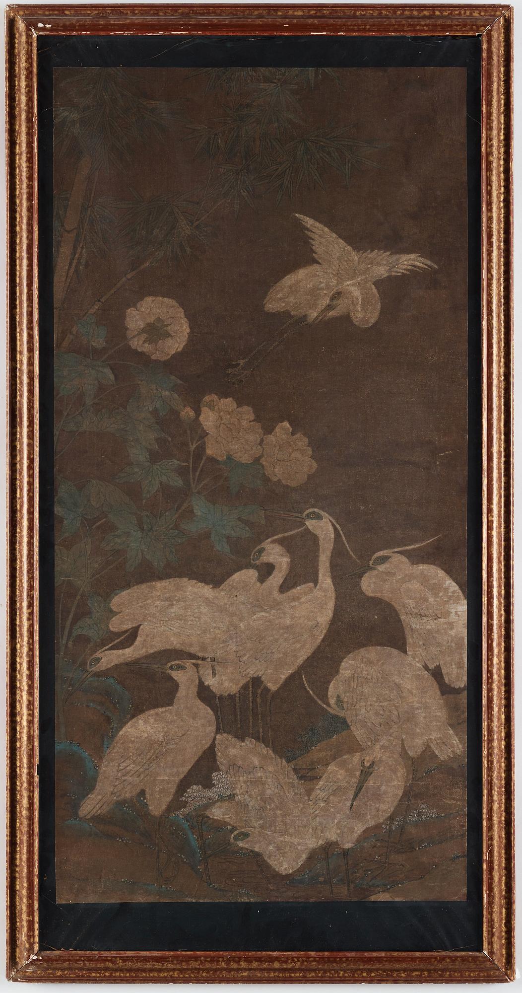 Kinesisk konstnär, tusch och färg. Qingdynastin (1664-1912).