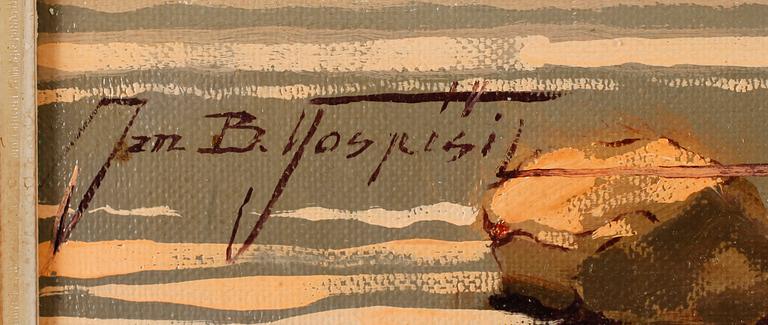 JAN BOHUMIL POSPISIL, olja på duk, sign.