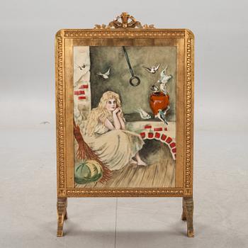 ELDSKÄRM, gustaviansk stil, 1900-tal.