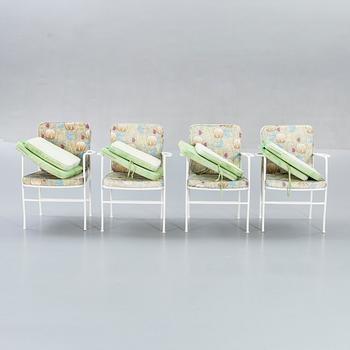 Josef Frank, a set of five garden chairs later part of the 20th century.