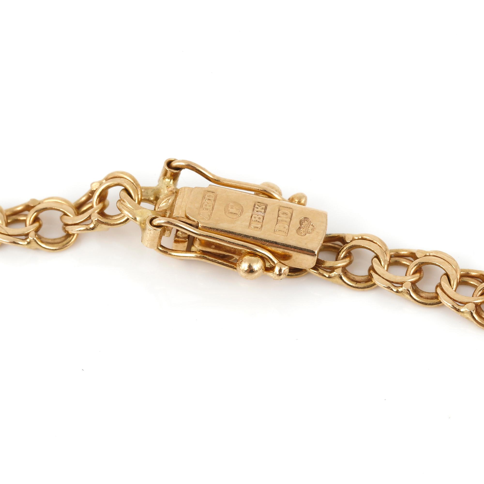 COLLIER, 18 k guld. 1976. Vikt ca 20 gram.