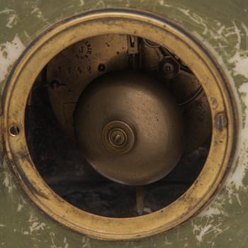 French mantel clock set, mantel clock marked Horlogerie Paris 7742, late 19th century.