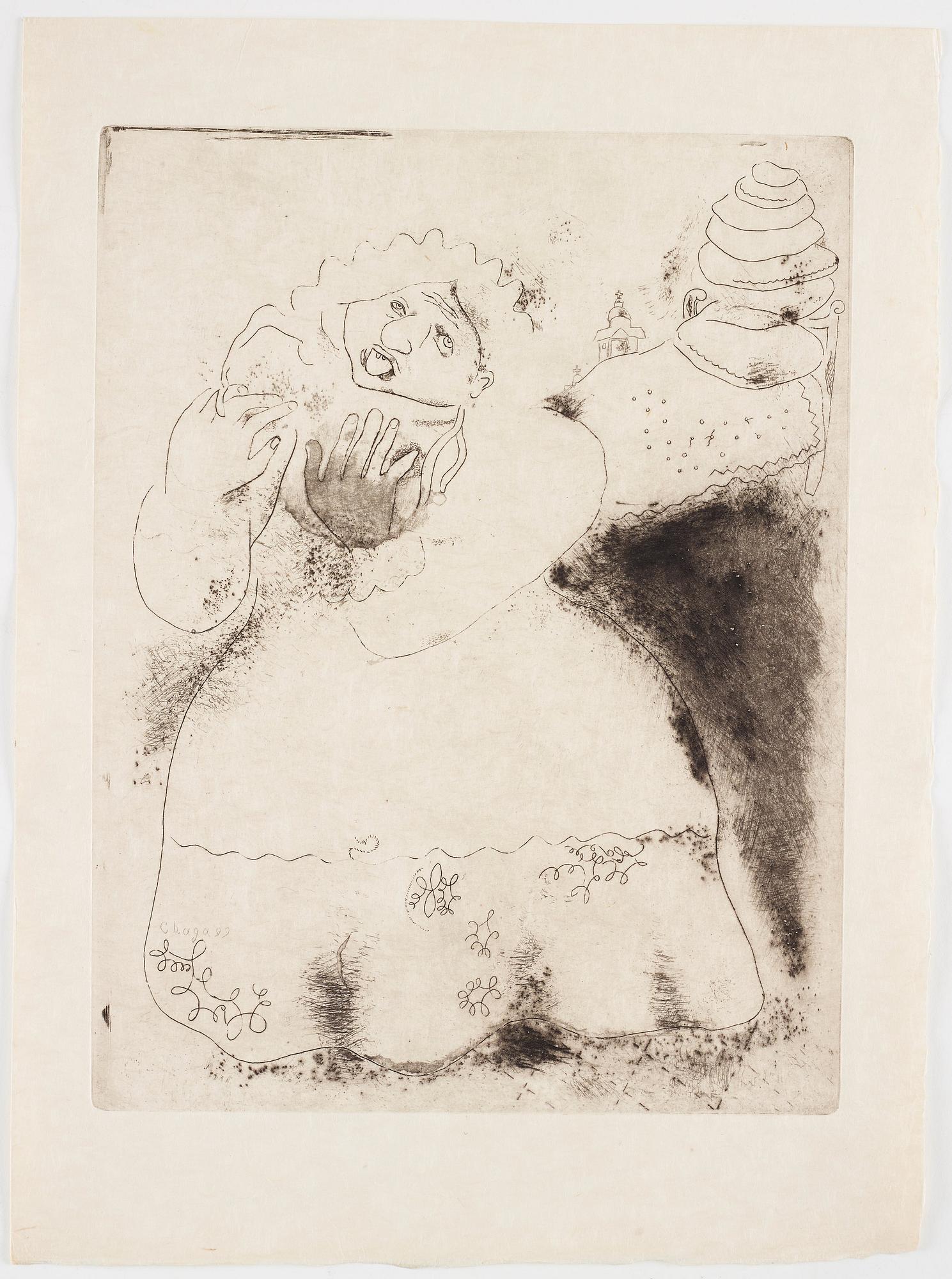 MARC CHAGALL, 21 st etsningar ur upplagan om 50 exemplar på Japan-papper, 1923-1948, (publicerad av Teriade, Paris 1948).
