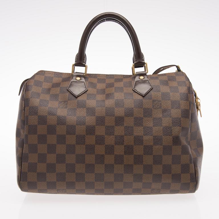 Damier Ebène Speedy 30 Bag.