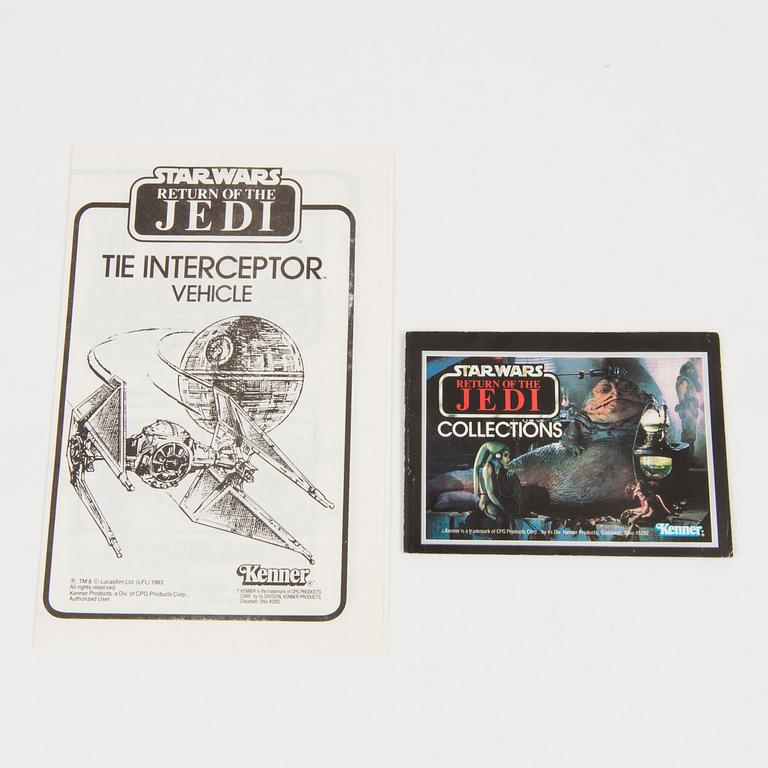 STAR WARS, "Rancor Monster" och "Tie Interceptor", Kenner 1980-tal.