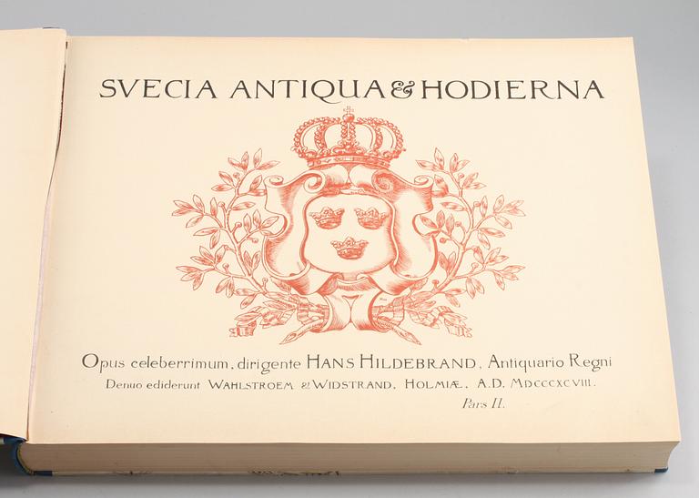 BOK, "Suecia Antiqua et Hodierna", pars II, Hans Hildebrand, Walhström & Widstrand, omkring 1900.