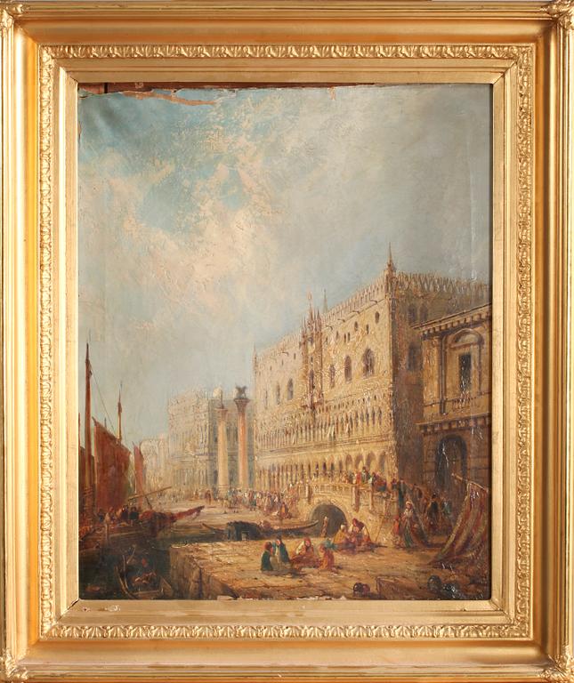 OKÄND KONSTNÄR, olja på duk, 1800-tal.