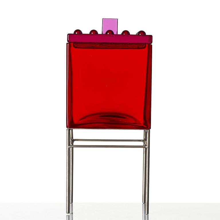 Markku Salo, skulptur, formpressat glas, Nuutajärvi Notsjö, Finland, 1996.