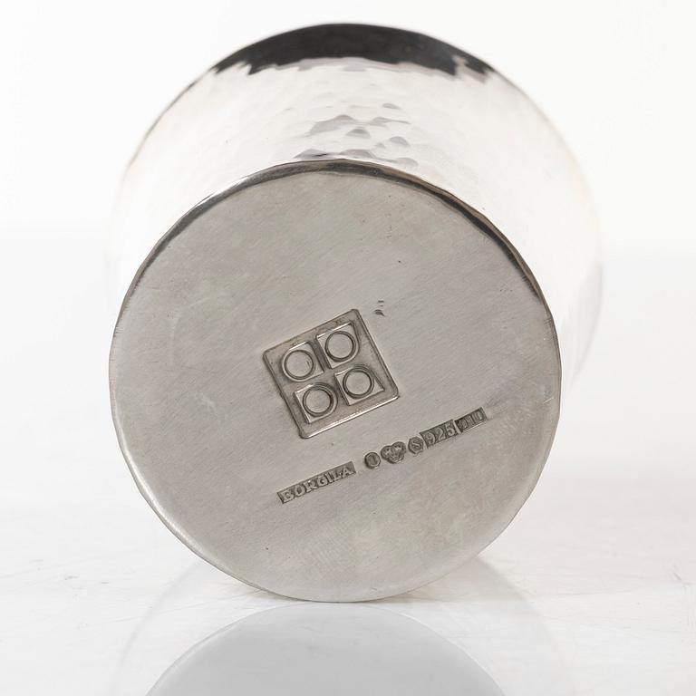 Atelier Borgila, soup cups, 4 pcs, sterling silver, Stockholm, 1988.