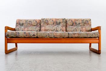 Soffa och fåtölj, Danmark, 60-tal, teak, tillverkare Komfort.