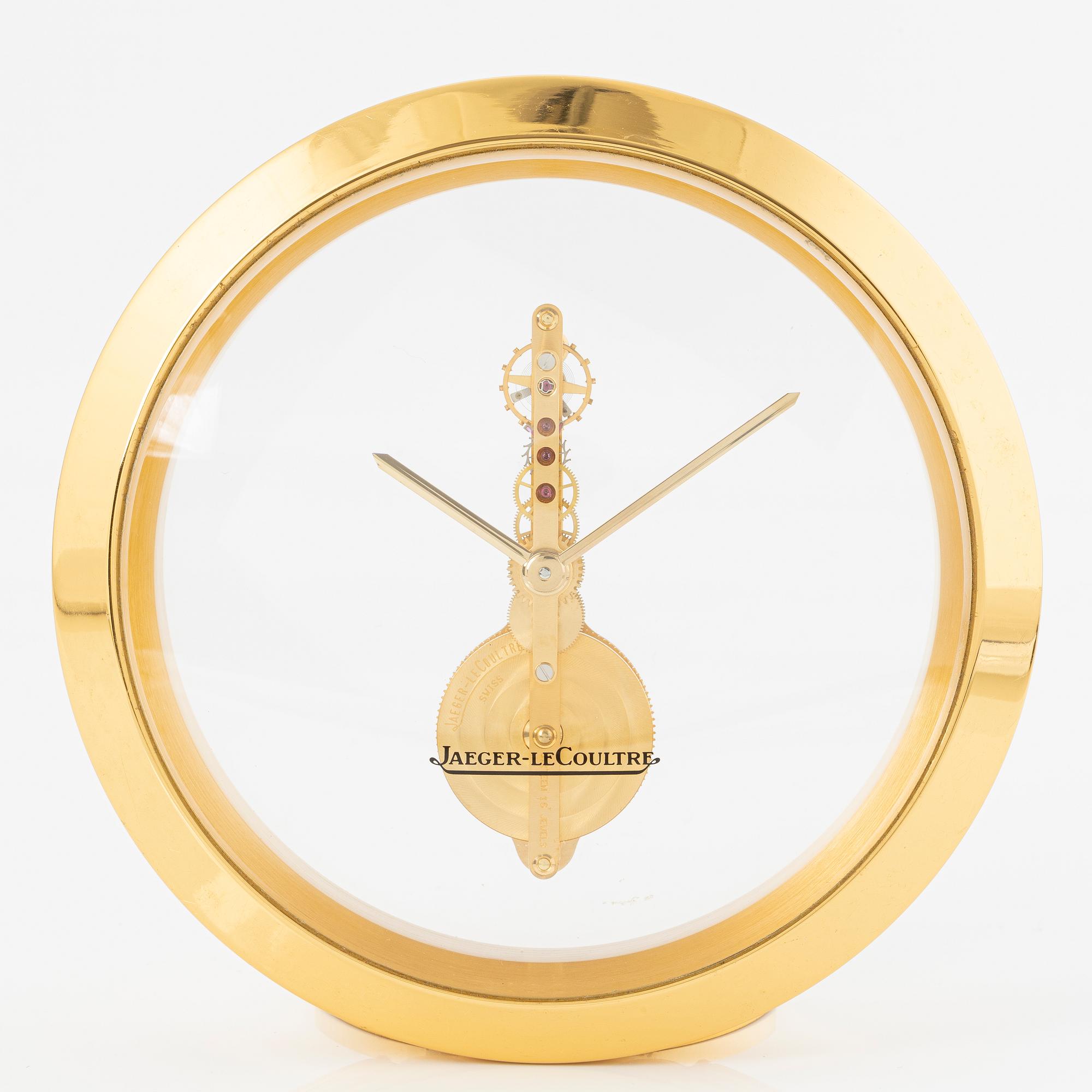 Jaeger-LeCoultre, table clock, ca 12 cm.