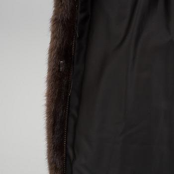 A Mink fur coat from saga Mink, circa size M.