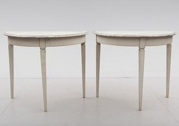 VÄGGBORD, 1 par, 1800-tal.