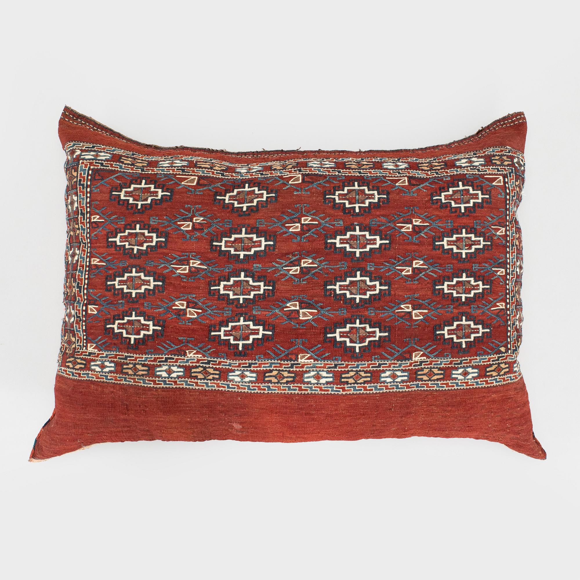 A Turkmen Yomud cushion/ bag front, presumably antique.
