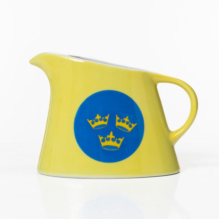 A porcelain water jug, 'Svenska Amerika Linjen', mid 20th Century.