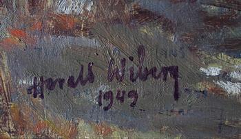 HARALD WIBERG, olja på duk, signerad och daterad 1949.
