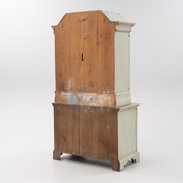 A painted cabinet, 19th Century.