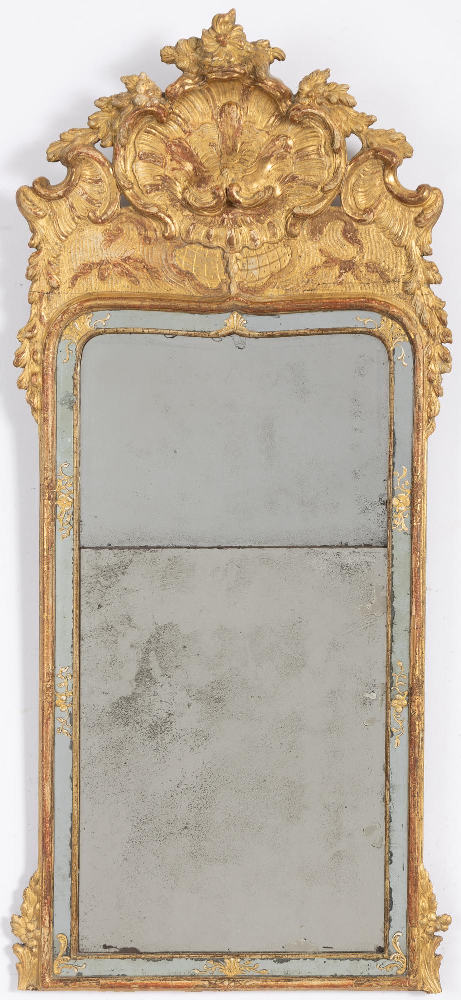 A rococo mirror, second part of the 18th Century.
