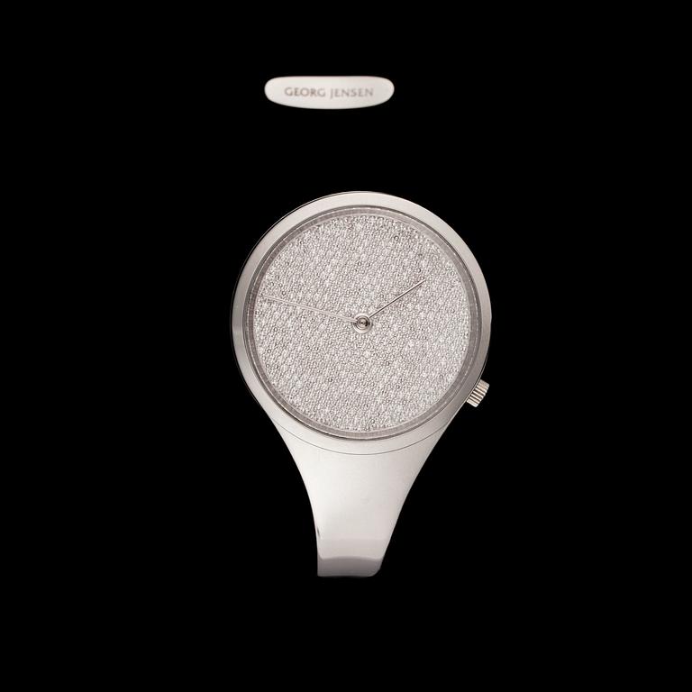 Vivianna Torun Bülow-Hübe, WRISTWATCH, "Vivianna Watch" Limited edition No 21/100 for Georg Jensen. Denmark 2004.
