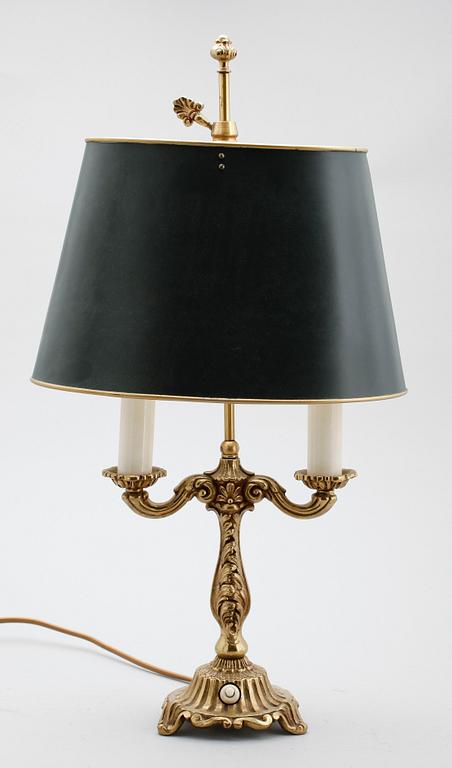 BORDSLAMPA, rokokostil, 1900-tal.