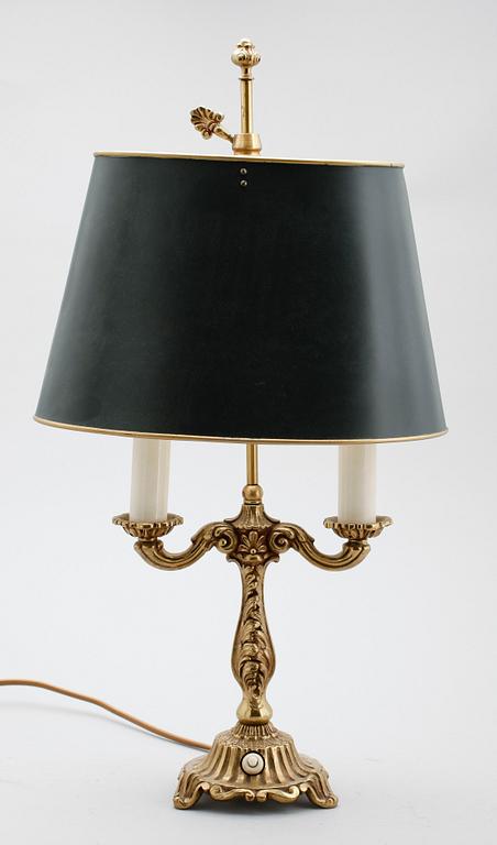 BORDSLAMPA, rokokostil, 1900-tal.