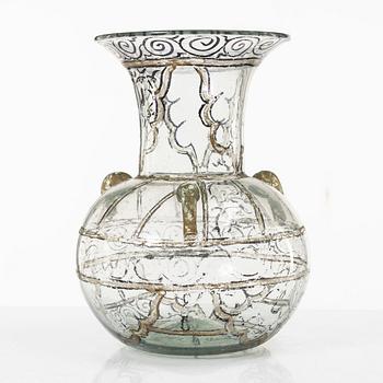 A glass vase, Ottoman cultural area.