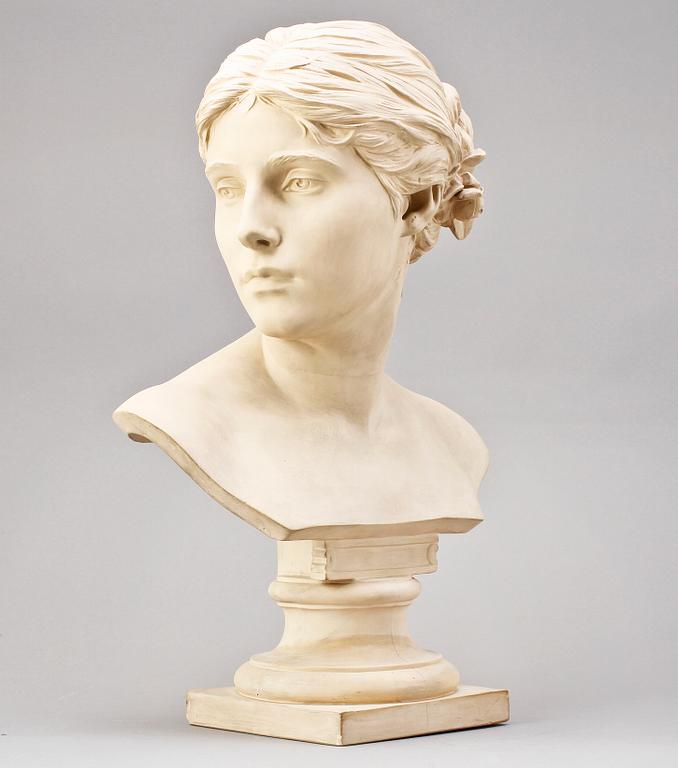 SKULPTUR, gips, L. P Jørgensen, efter, Danmark, 1900-tal.