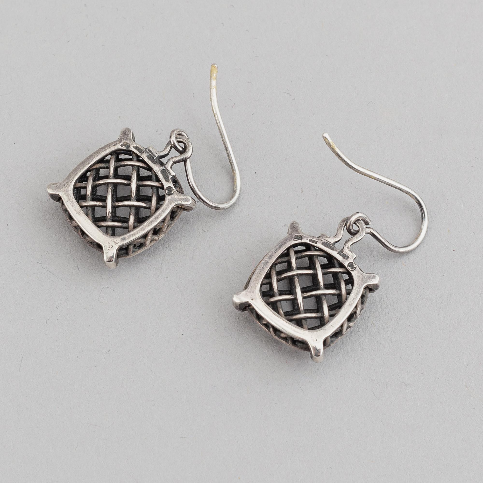 Bottega Veneta, ring och örhängen, sterlingsilver, Italien.