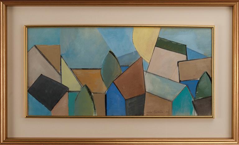 KALEVI PYYKÖNEN, gouache på papper, signerad och daterad 82.