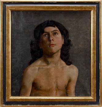 OKÄND KONSTNÄR, olja på duk, sekelskiftet 1900.
