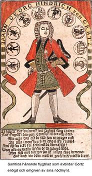 A Swedish 18th century parcel-gilt silver beaker, unmarked.