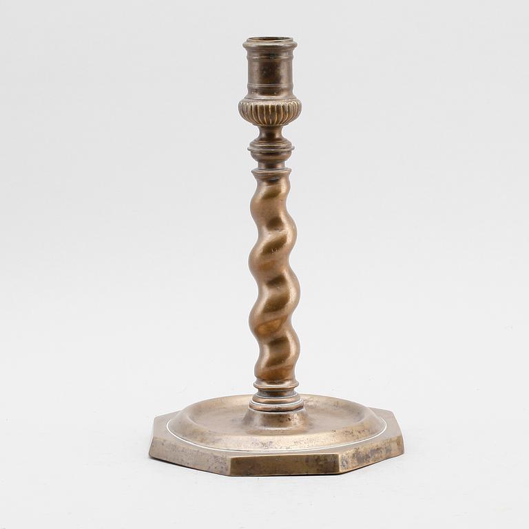 LJUSSTAKE, brons, 1600-tal.