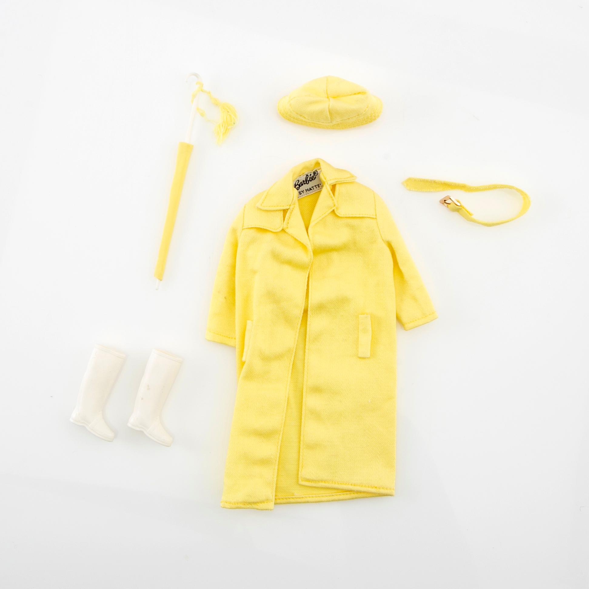 Barbie clothes 4 sets. Vintage including "Fashion Editor" Mattel 1965. "Stormy Weather" Mattel 1963-64.