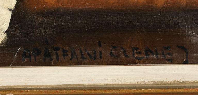 CZENE JANOS APATFALVI, olja på duk, signerad.