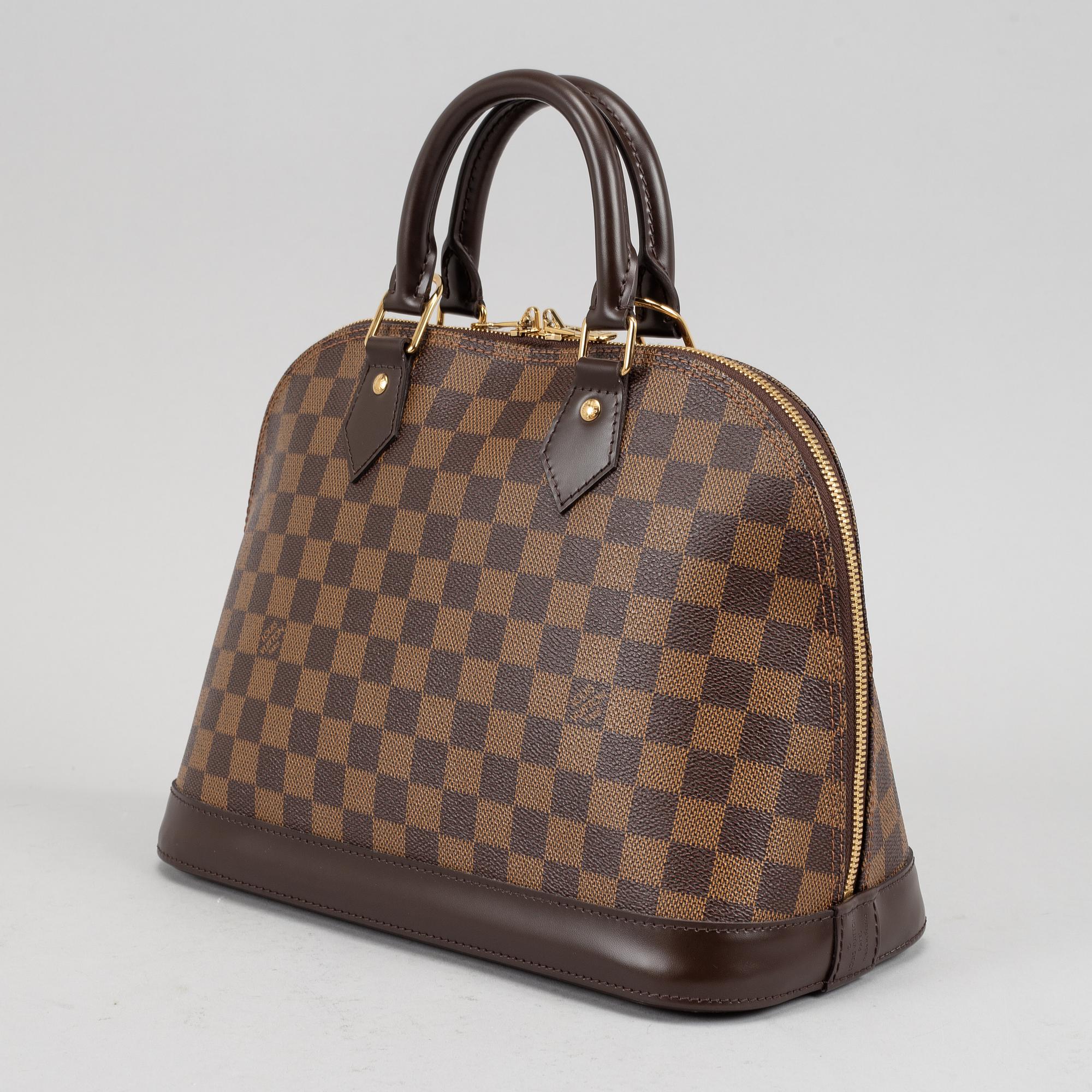 Louis Vuitton, a Damier Ebene 'Alma' handbag, 2012.