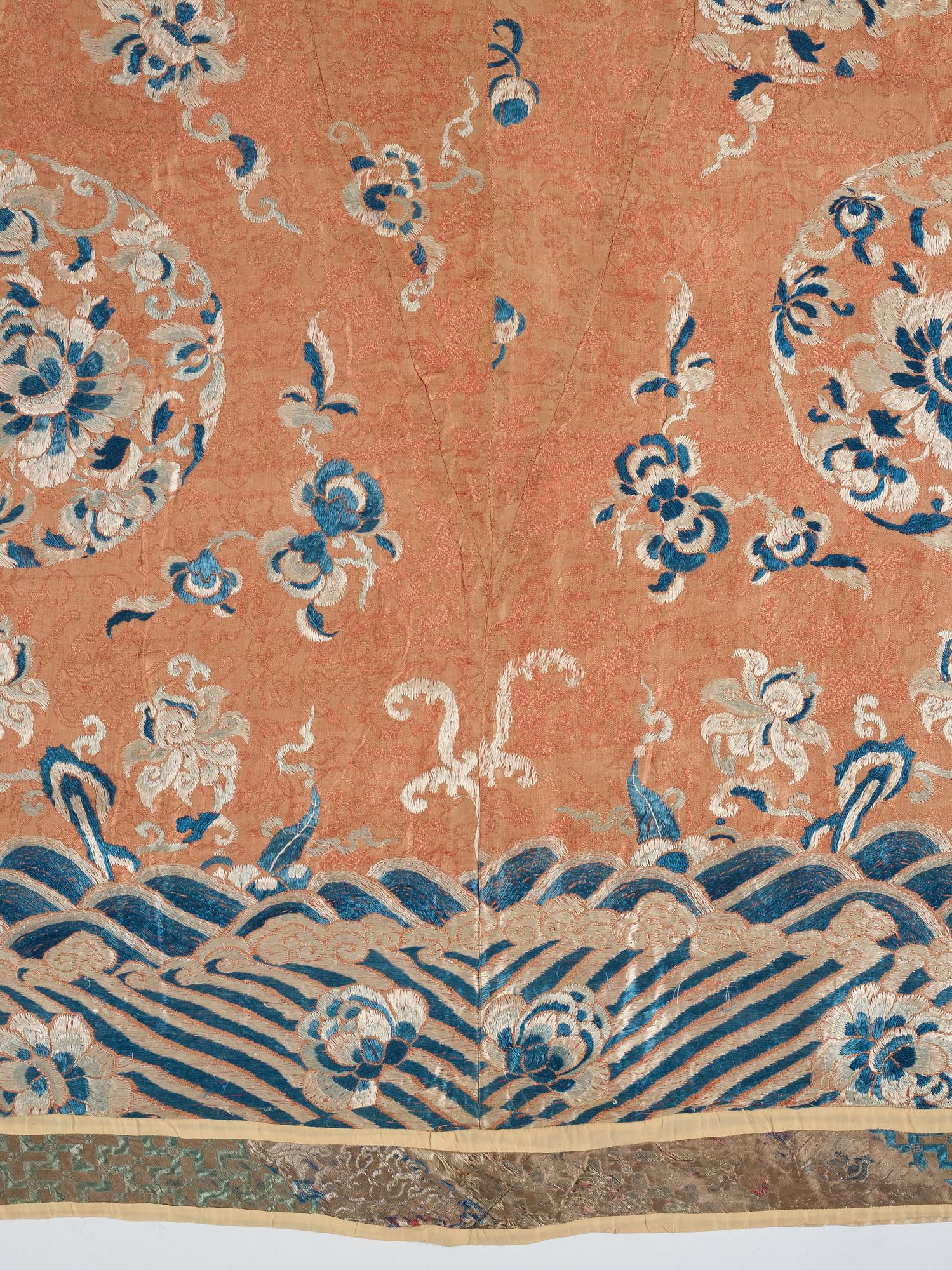 Broderi, siden. Qingdynastin, 1800-tal.