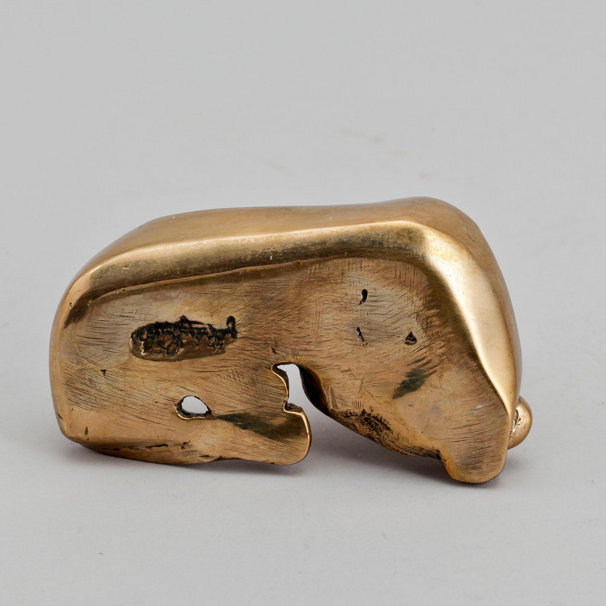 SEBASTIAN SCHILDT, skulptur, brons. Otydligt signerad.