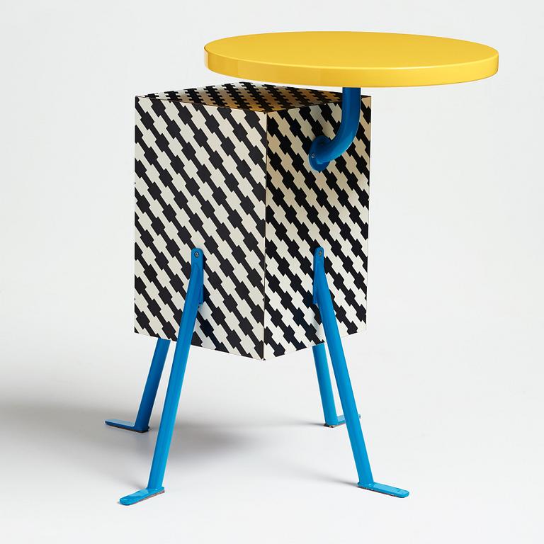 Michele De Lucchi, a "Kristall" table for Memphis, Italy.