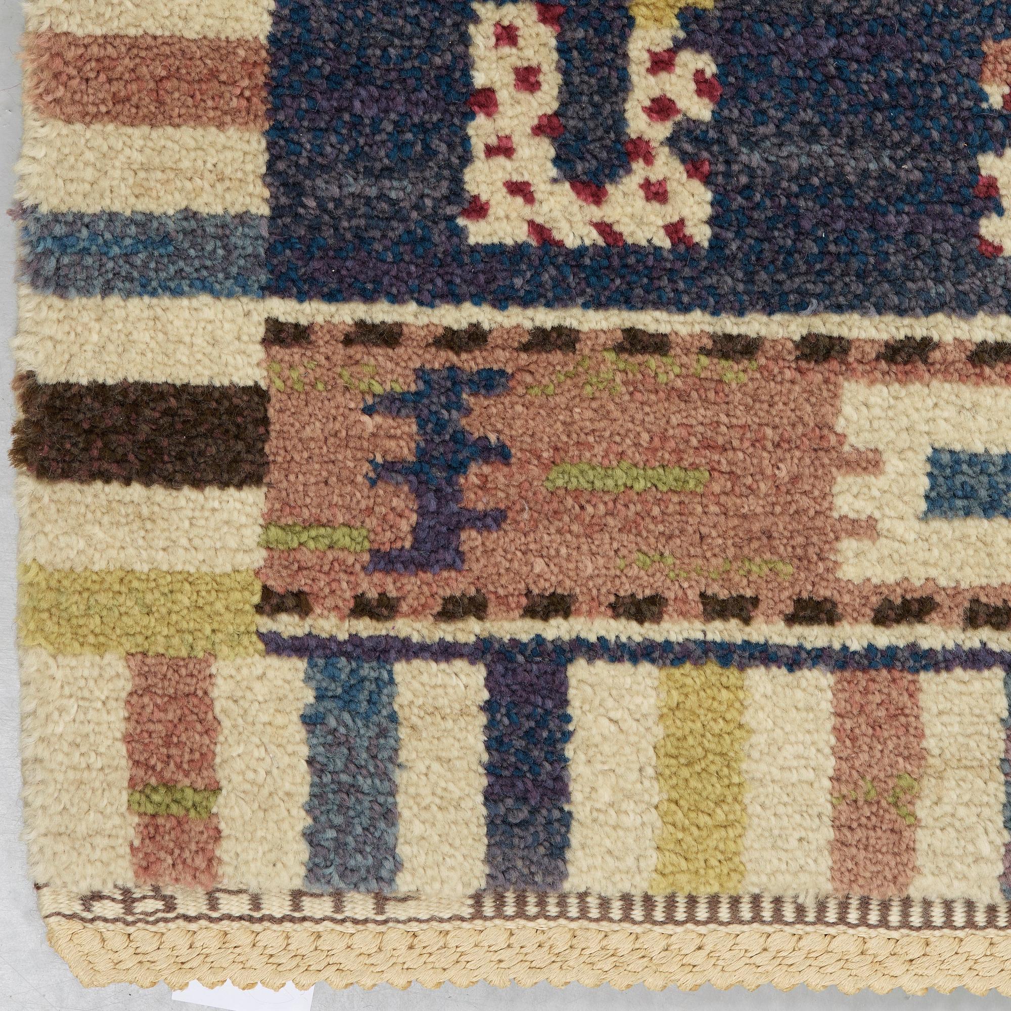 Märta Måås-Fjetterström, MATTA. "Ståndaren". Flossa. 242 x 165 cm. Signerad AB MMF.