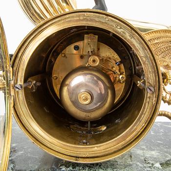A late Empire table clock mid 1800.