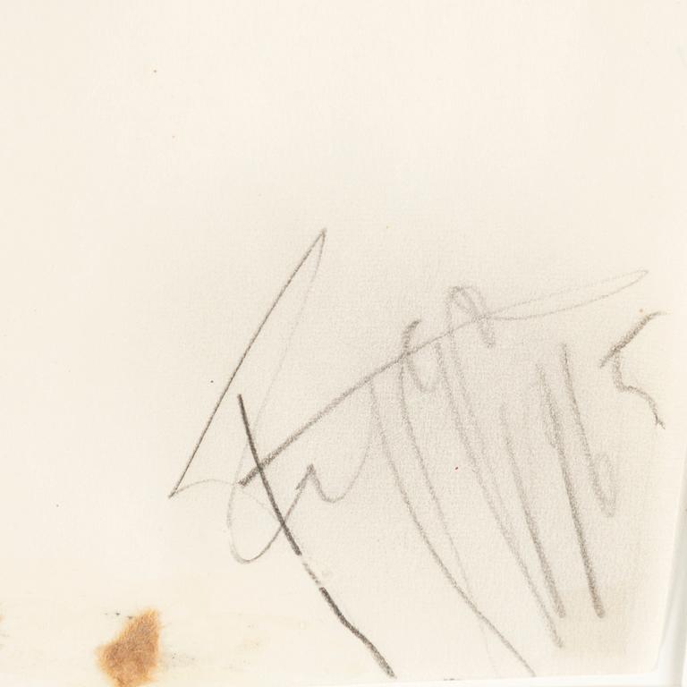 EDDIE FIGGE, collage and pencil, signed and dated 1965.