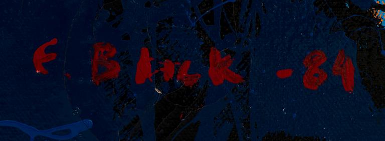ESA BLICK, acrylic on canvas, signed and dated -84.