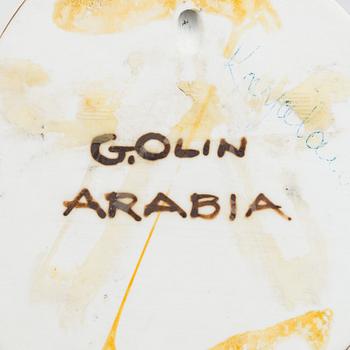 Gunvor Olin-Grönqvist, six ceramic wall decorations, all signed, for Arabia, Finland.