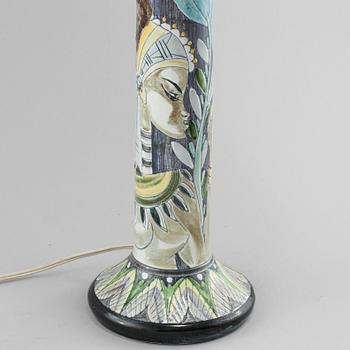 BORDSLAMPA, keramik, Tilgmans, daterad -57.